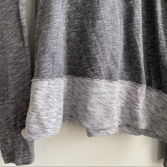 Free People Beach Cocoon Cowl Neck Pullover Sweater Gray Two Body Medium Large - Picture 3 of 5